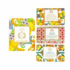 Casa Amalfi - Yellow Maiolica Luxury Artisanal Soap Box 3pce