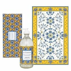 Le Cadeaux - Sicilian Lemon Tea Towel & Hand Soap Gift Set