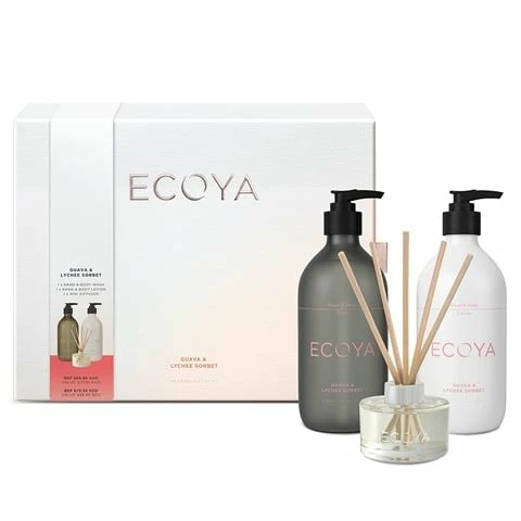 Ecoya - Guava & Lychee Sorbet The Essentials Gift Set 3pce 3 Ecoya - Guava & Lychee Sorbet The Essentials Gift Set 3pce